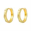 Pendientes de Aro Geométricos con Forma de Hoja, Cruz y Corazón, Chapados en Cobre Dorado con Microincrustaciones de Circonita, Estilo Nuevo Transfronterizo para Mujer