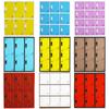 Gabinete de Almacenamiento Colorido con Casilleros Gabinete para Bolsas de Estudiante Gabinete Multipuerta Zapatero Gabinete de Hierro con Cerradura Casillero para Personal Gabinete Pequeño Bajo