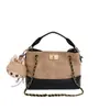 Bolso de mano con cierre de broche esmerilado transfronterizo, bolso tote para mujer acolchado con diamantes de lujo ligero, bolso de hombro con cadena vintage de alta gama