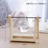 Jarrón de cristal creativo para arreglos florales de sala de estar, recipiente hidropónico transparente simple para plantas pequeñas, maceta de boca estrecha