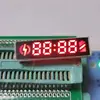Fornecimento Direto da Fábrica de Tubo Digital LED de 4 Dígitos, Tela Digital de LED Vermelho de Fila Única de 8 Pinos, Tela Digital de Exibição de Potência Lightning
