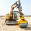 Compactador de rodillo hidráulico para excavadora para compactación y nivelación de riberas, compactador de rodillo para accesorio de excavadora