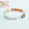 Pulsera de Cristal con Piedras Naturales Múltiples de Guan Yu, Piedra Lunar, Cristal de Fresa, Pulsera Macarrón, Venta al por Mayor en Vivo S5071003
