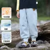 Pantalones de Algodón Transpirable Antibacteriano para Niños Hall Clase A No se Hacen Bolitas Primavera Otoño Niños Niñas Bebés Niños Pequeños