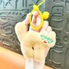 Llavero de peluche lindo transfronterizo, colgante de bolsa de moda, llavero de coche, regalo de máquina de garras, venta al por mayor de comercio exterior