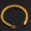 Popular Pulseira de Corrente Geométrica em Barracas de Rua, Moda Europeia e Americana Corrente Cauda de Raposa Osso de Cobra Dourado Pulseira Joias Masculinas Atacado do Fabricante