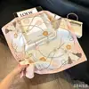 Bufanda de seda de estilo nuevo para mujer, estilo coreano, combinable con todo, estilo Sense 70, con protección para el cuello, estilo retro, para primavera y otoño.