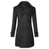 E-commerce Transfronteiriço AliExpress Casaco Trench de Lã Masculino 2026 Outono/Inverno Novo Estilo Roupa Exterior Tamanho Grande Comprimento Médio
