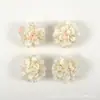 33 peças de cabeças de flores artificiais tipo rosa e peônia, na cor branco leitoso, estilo europeu, para DIY de acessórios de cabelo, guirlandas e decoração de casa, adequadas para arranjos florais
