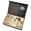 Producto Más Vendido Transfronterizo de Amazon Cubiertos de Acero Inoxidable 1010 Set de Regalo de 24 Piezas Cuchillo, Tenedor, Cuchara Estilo Occidental con Impuestos Incluidos