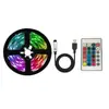 Fita de Luz RGB com Placa Perfurada Colorida Luz de Ambiente TV USB 5V Fita de Luz Computador de Mesa LED que Muda de Cor Luz de Ambiente RGB