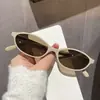 Gafas de Sol Ovaladas de Marco Pequeño Retro Transfronterizas Europeas y Americanas 2024 Nuevas Esenciales para Exteriores Disparo Callejero Gafas de Sol Protectoras