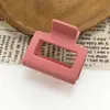Grampo de Cabelo Vintage Fosco Banho Cabeça Acessórios de Cabelo Rabo de Cavalo Garra Simples Acrílico Cabelo Quadrado Tubarão Clipe