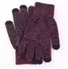 Suministro Directo Transfronterizo de Guantes Cálidos de Invierno, Guantes de Lana Tejida con Forro de Felpa y Diseño Engrosado, Guantes Antideslizantes para Ciclismo, Compatibles con Pantalla Táctil, Venta al por Mayor