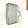 Porta-sabonete de aço inoxidável reforçado, sem furos, para banheiro e lavabo, com design de drenagem