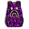 Mochila Escolar Infantil Tubarão Transfronteiriço Bolsa Tote Desenho Animado Mochila Grande com Estampa Total para Meninos, Pedido Mínimo de Uma Peça
