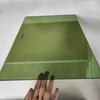 Vidrio verde revestido vidrio verde vidrio templado verde canto tallado rectificado manija sala de sauna vidrio verde