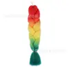 Fibra química de tres colores, cuatro colores, cinco colores, degradado, seda de alta temperatura, trenza grande, trenza jumbo, trenza burbuja, material para trenzas de cabello