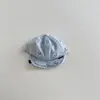 Gorra de Bebé Coreana Qiunan Primavera y Otoño Letra Bordada Gorra de Béisbol de Mezclilla Gorra con Visera Solar para Bebé