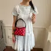 Bolso de Mano de Lunares Nuevo Japonés y Coreano 2026, Bolso de Hombro Cruzado Simple y Versátil, Monedero Elegante de Textura de Lujo Ligero