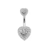Anillo para el Ombligo Transfronterizo Europeo y Americano Corazón de Melocotón Mariposa Flor Circonita Clavo para el Ombligo Joyería para Piercings Corporales Más Vendida en Amazon