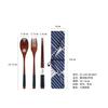 Yfjy Yafu Casa Colher, Garfo e Hashi de Madeira Estilo Japonês Lfgb Talheres de Madeira Conjunto de Talheres Portátil para Uma Pessoa Utensílios de Piquenique