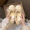 Zapatos Mary Jane dulces y delicados de estilo francés con lazo, nueva colección 2026 para mujer, perfectos para combinar con vestidos, bailarinas planas