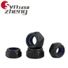 Tuerca de seguridad de acero inoxidable 304 negro Tuerca antiaflojamiento Tuerca hexagonal de nailon Tapa de tornillo antideslizante M3M4M5M6M8M10