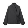 Jaqueta de Algodão Estilo Kimono Elegante Feminina Atacado Cruzada Europeia e Americana Nova Moda 2025 0518047