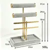 Soporte de Joyería en Forma de T de Terciopelo de Fábrica Estante de Almacenamiento para Collares, Pulseras, Anillos Accesorios de Joyería Exhibición Accesorios de Exhibición Venta al por Mayor