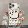 Pulseira de gato fofa adequada para capa de celular Apple 17 Pro Max, iPhone 15 desenho animado 16 padrão de concha 14 para meninas