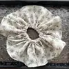 Anillo para el Cabello Grande de Chifón Floral con Lazo Doble Capa Esponjoso Estilo Coreano Primavera y Verano Popular para Mujer Estilo Mori Tela