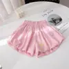 Nuevos Shorts de Verano para Niñas Estilo Coreano Chic Lazo Princesa Volante Pantalones Linterna Infantiles Dulces Versátiles