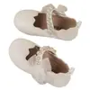 Zapatos de Princesa con Lazo de Encaje para Niñas 2025 Otoño Nuevos Casuales Versátiles para Niños Zapatos de Cuero de Suela Blanda Bajos