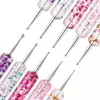 Set de Plumas de Puntos con 5 Plumas de Puntos de Doble Punta, Set de Plumas para Uñas con Varilla Espiral y Aguja de Puntos para Arte de Uñas DIY y Diseño Creativo
