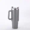 Copo de Carro com Alça de Primeira Geração 40oz Transfronteiriço Aço Inoxidável 304 Camada Dupla Isolado Copo para Manter Frio ao Ar Livre Copo com Canudo para Gelo