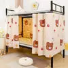 Cortina de cama de dormitório, cortina blackout para estudante, cortina para cama de solteiro inferior, cortina de dormitório para cama superior, cortina de cama, dossel de cama