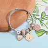 Pulsera Pokemon de Venta Caliente Europea y Americana Transfronteriza Pulsera Rosa de Cerdo Diseño de Esmalte de Aleación de Zinc Pan Joyería Encantadora Venta al por Mayor