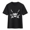 Nueva camiseta de One Piece Anime bidimensional para hombre y mujer, camiseta de verano de algodón de manga corta con la bandera de calavera pirata de Luffy Solon
