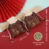 Bolsas de la Suerte Bordadas Estilo Antiguo al por Mayor, Bolsitas de Regalo, Adornos para Colgar en el Coche, Bolsitas Vacías con Cordón de Borla de Oración