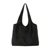 Bolso tote nuevo de gran capacidad 2026, bolso de hombro de nailon, bolso de mano casual y elegante, adecuado para estudiantes mujeres, para ir al trabajo y almacenamiento