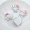 Transparente dos desenhos animados Animal Sanrio Resina Acessórios diy Clamp Head Rope Joias Material Mobile Phone Case Water Cup Patch
