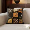 Cojín Decorativo Estilo Retro Vintage para Sofá, Sala de Estar, Rincón de Ventana, Tatami, Cojín para Respaldo de Cama, Almohada Lumbar, Extraíble y Lavable