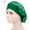 Nova touca de dormir de aba larga de cor sólida, moda feminina, touca elástica para cuidados com os cabelos, touca colorida para quimioterapia, touca de lavagem, saída de fábrica