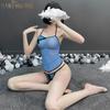 Hombre Fuma Ropa Interior Sexy Conjunto Uniforme Estilo República de China Banda para el Vientre Sexy Clásico para Mujer TNY9639