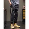 Pantalones deportivos casuales de rayas para hombre, nuevos para la primavera transfronteriza 2025, retro, para exteriores, ropa de trabajo, joggers, modernos