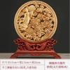 Adornos de cuentas de madera de tuya talladas en Jiulong para jugar, discos decorativos para mesas, oficinas, hogares, salas de estar, colecciones y manualidades.
