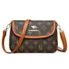Bolsa Pequeña para Mujer 2025 Verano Nueva Caliente Versátil Bolso Cruzado Bolso de Hombro Estampado para Mujeres de Mediana Edad y Mayores Superficie Suave Bolso para Madres Bolso de Mujer