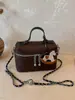 Moda Versátil de Caja Nueva para Primavera/Verano 2026 con un Toque de Lujo, Diseño de Nicho, Estilo Coreano Bolso Pequeño Cuadrado con Cadena Cruzada