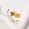 Antiguas cuentas de trébol de cuatro hojas huecas de oro tonto pulsera de tesoro múltiple material diy pulsera de estilo nacional collar accesorios con cuentas